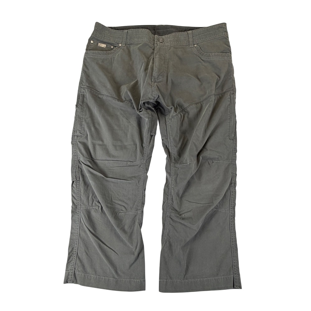Kuhl Rydr Mens 38x30 Charcoal Grey Articulated Knee Hiking Work Pants